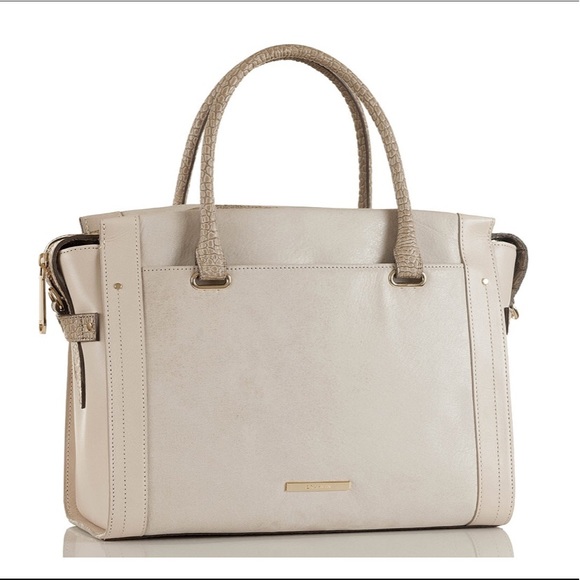 BRAHMIN Small Emily Stone Carson Satchel bag No longer Available in stores. Soft - Picture 5 of 8